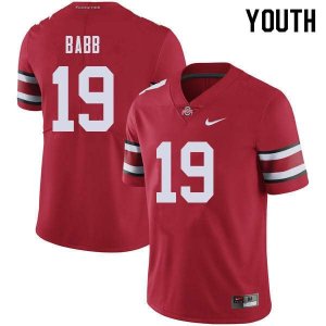 Youth Ohio State Buckeyes #19 Dallas Gant Red Nike NCAA College Football Jersey August NXE3144MK